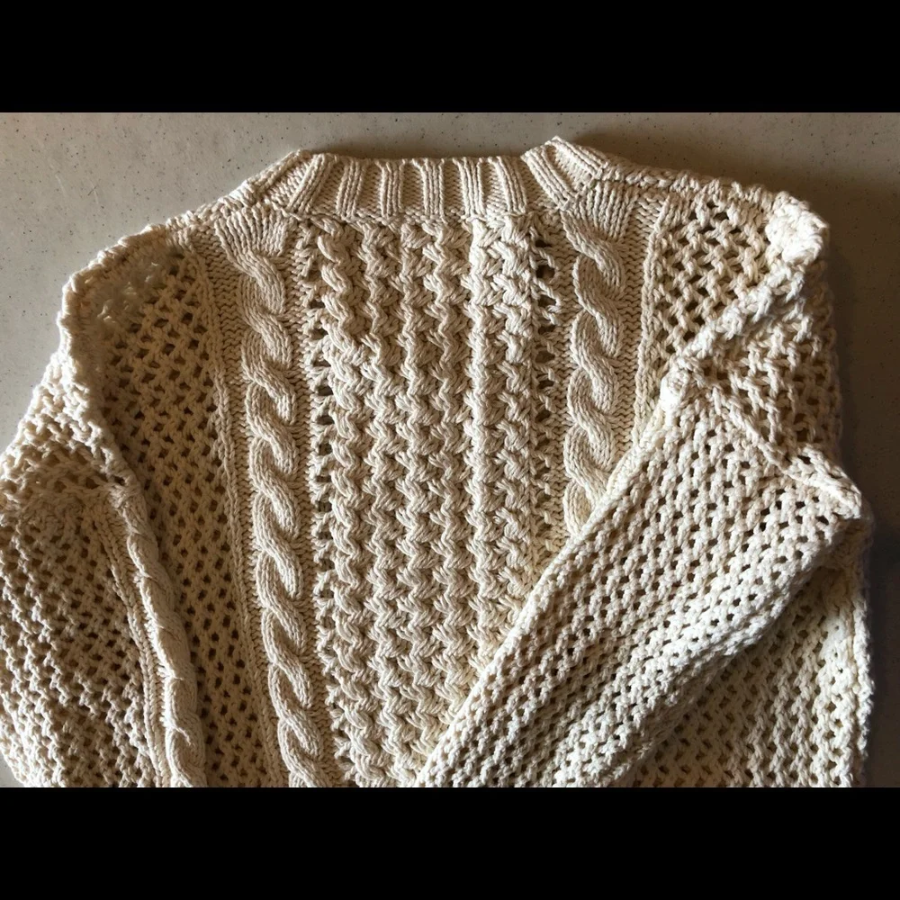 NWOT d.Ra Stockholm‎ Pullover Cable knit sweater